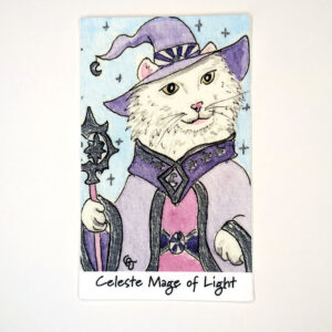 Celeste Mage of Light 4 inch vinyl sticker