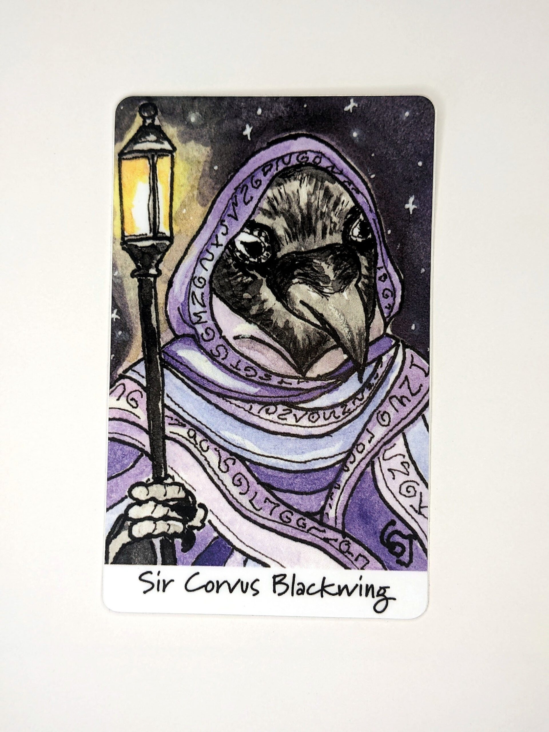 Sir Corvus Blackwing 4 inch vinyl sticker main art Sir Corvus Blackwing 4 inch vinyl sticker main art