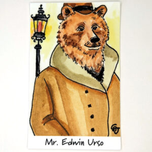 Mr. Edwin Urso 4 inch vinyl sticker main art