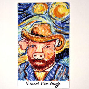 Vincent Ham Gogh 4 inch vinyl sticker main