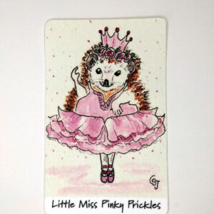 Little Miss Pinky Princess 4 inch vinyl sticker