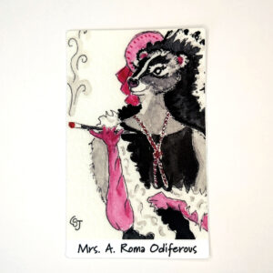 Mrs. A. Roma Odiferous 4 inch vinyl sticker main