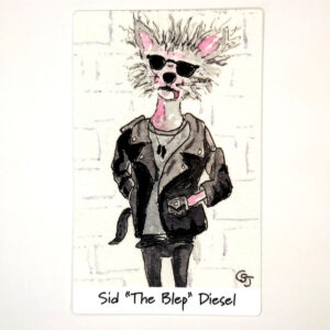 Sid "The Blep" Diesel 4 inch sticker