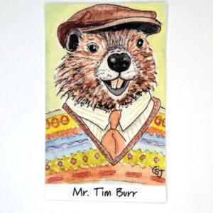 Mr. Tim Burr 4-inch vinyl sticker
