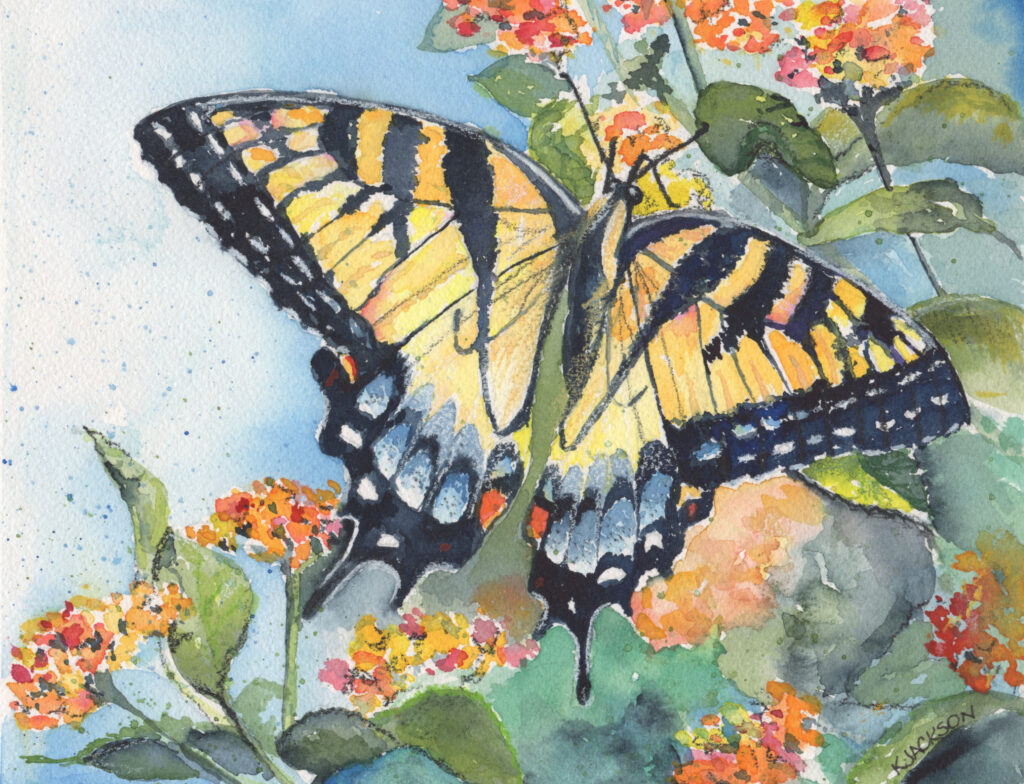 art print home image swallowtail butterfly