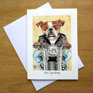 Boss Speedbump greeting card front