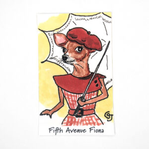 Fifth Avenue Fiona 4 inch vinyl sticker