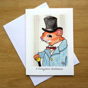 A Distinguished Gentlemouse greeting card front