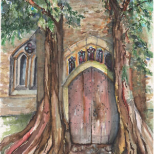 St Edwards Door art print