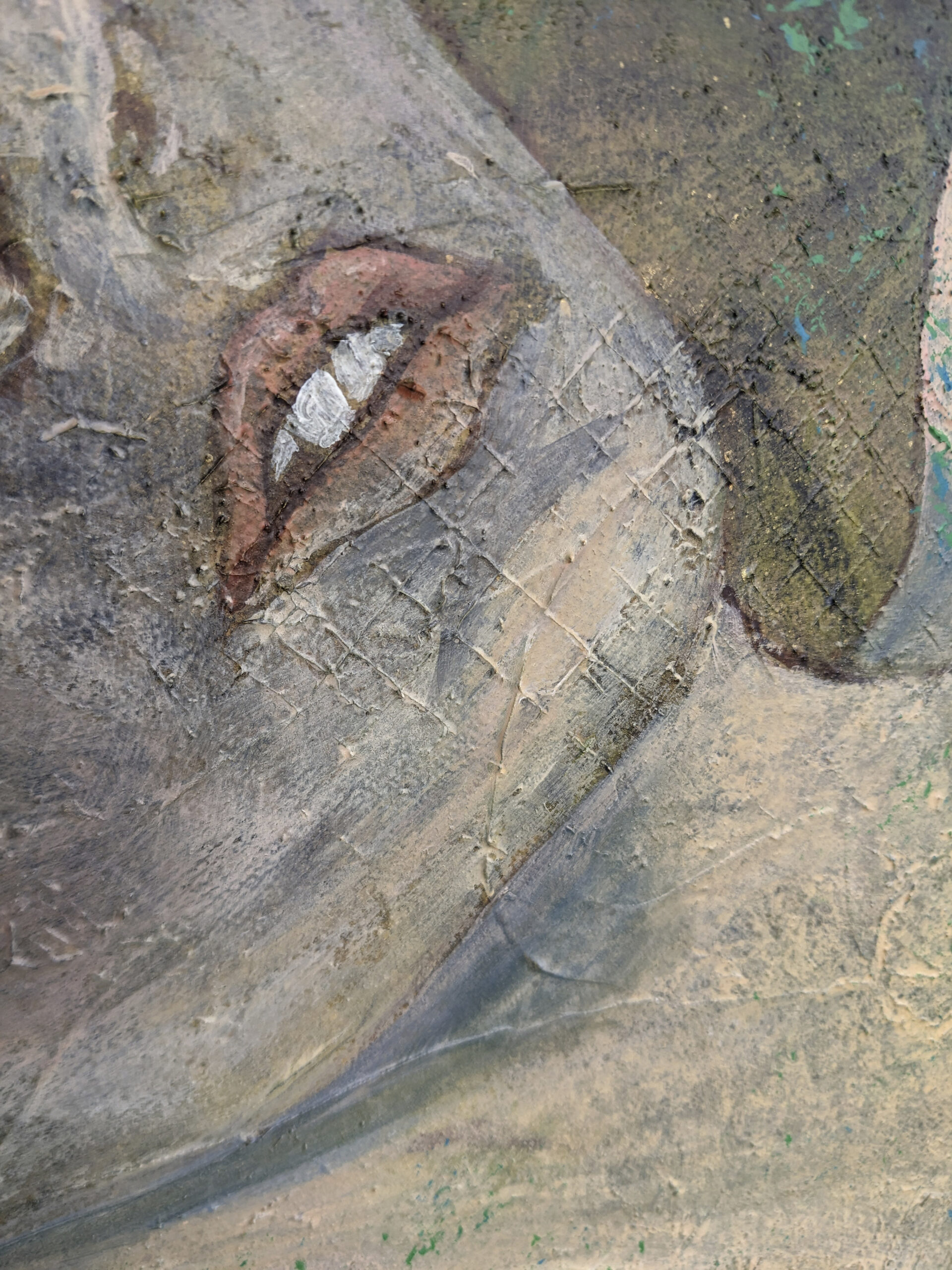 Detail of Primal Passages acrylic painting Detail of Primal Passages acrylic painting