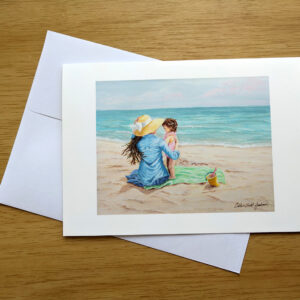 Tender Winds painting on a greeting card. Painted by Colleen Scott-Jackson