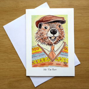 Mr. Tim Burr greeting card front 5"x7"
