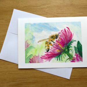 A Summer Day greeting card front painted by Kathleen Jackson